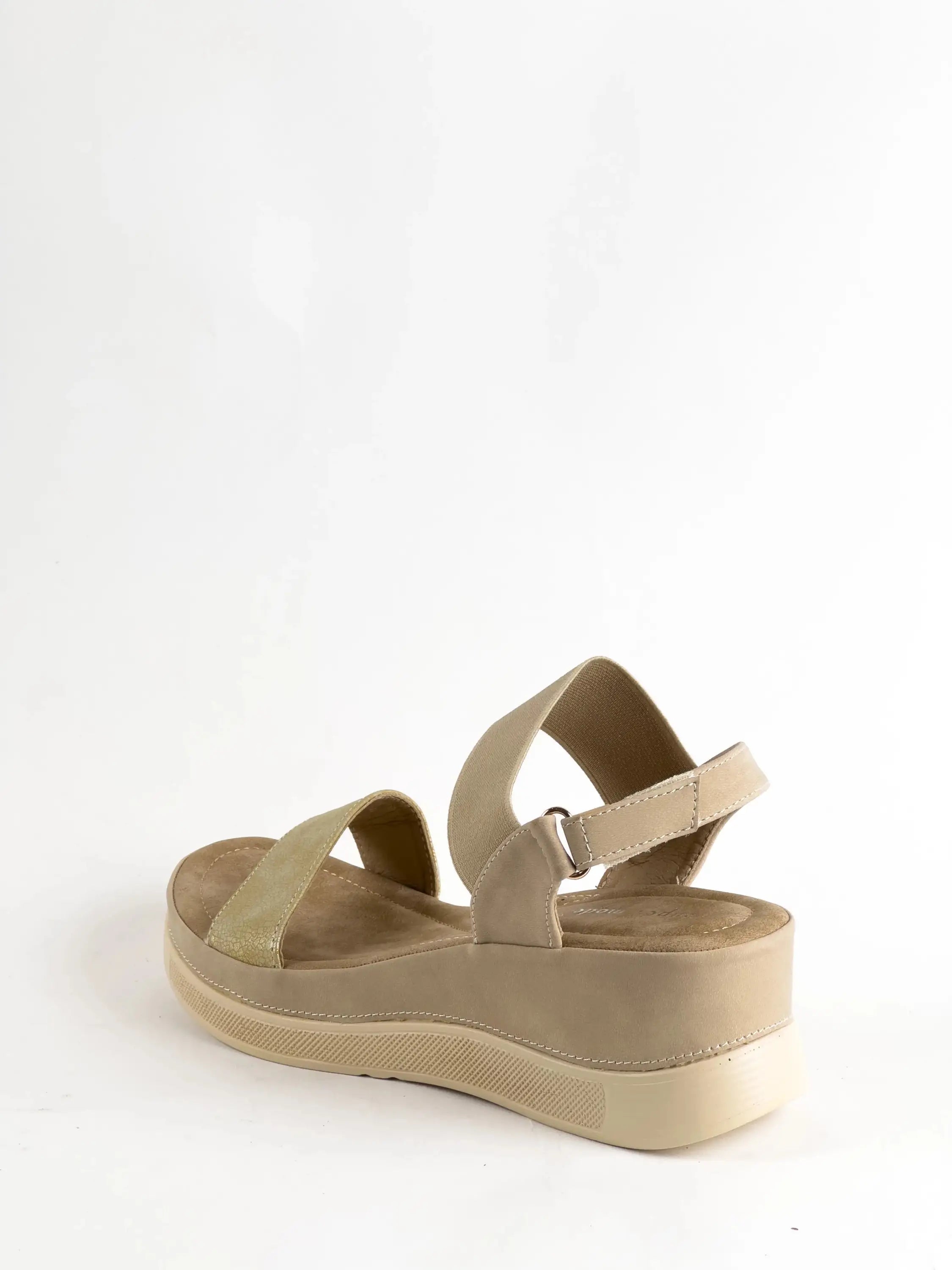 SANDALES CONFORT - BEIGE - CONFORT