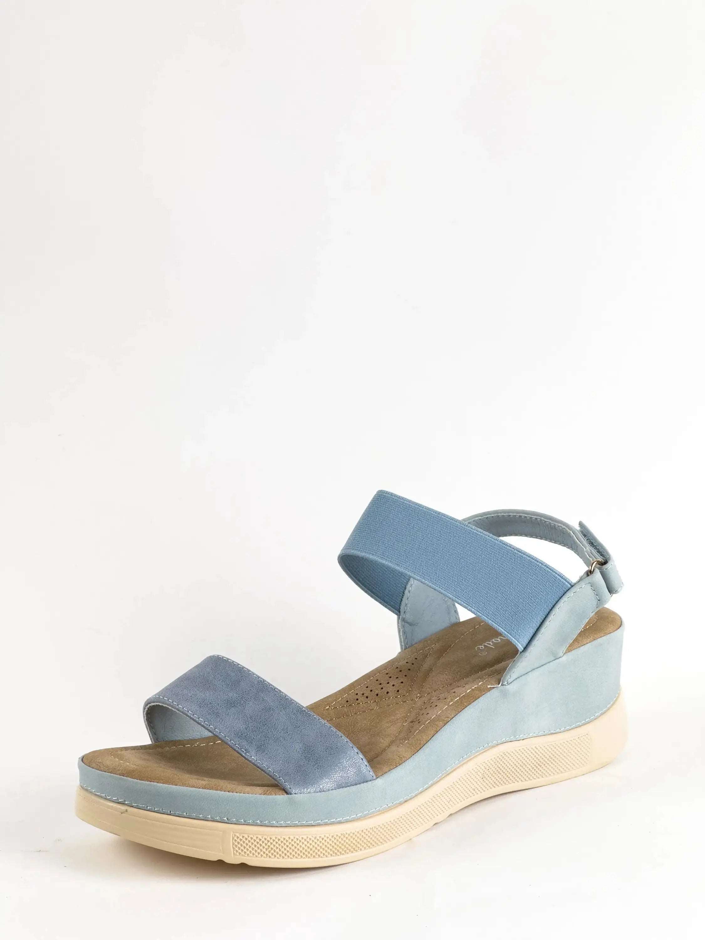 SANDALES CONFORT - BLEU - CONFORT