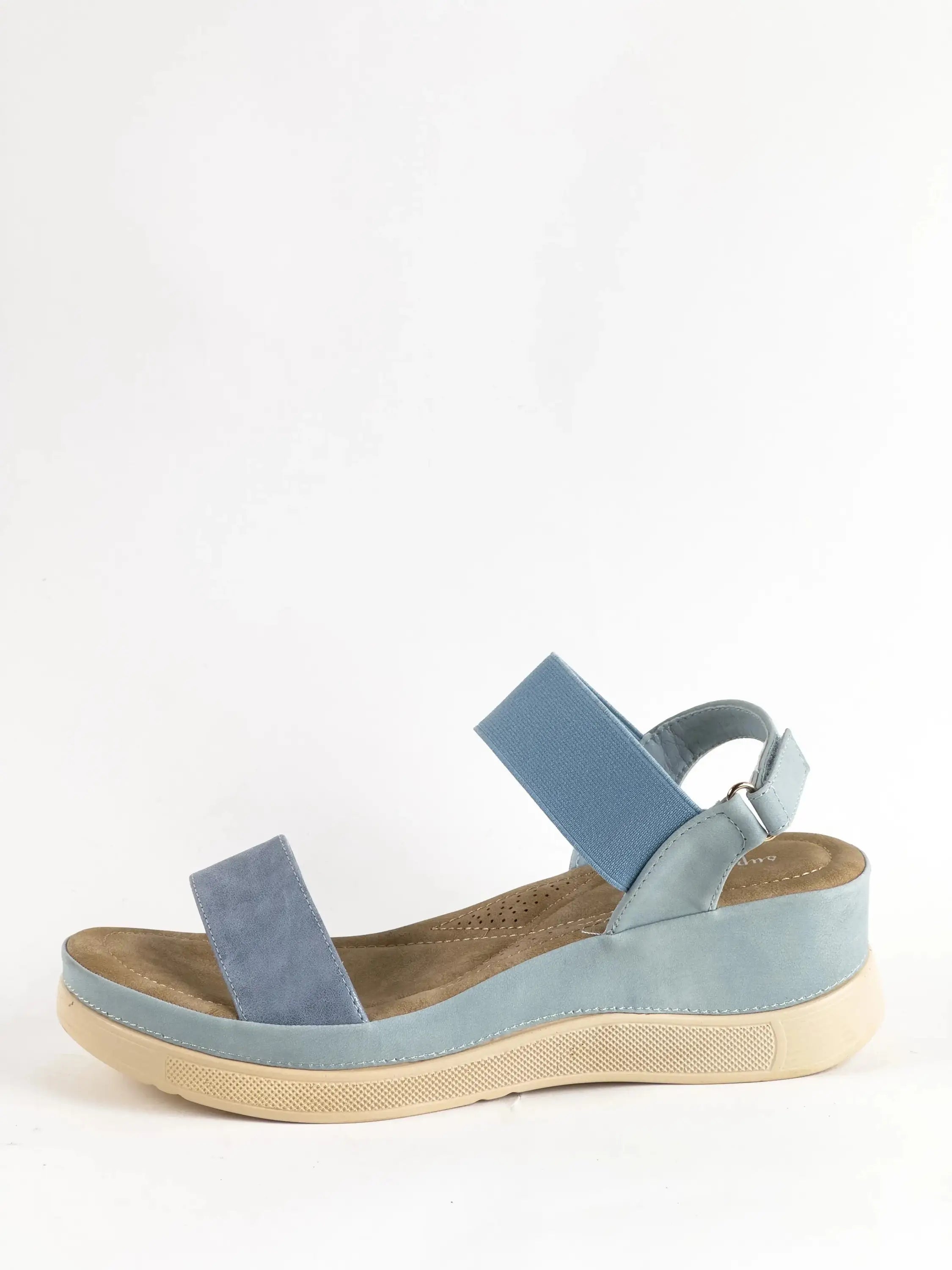 SANDALES CONFORT - BLEU - CONFORT