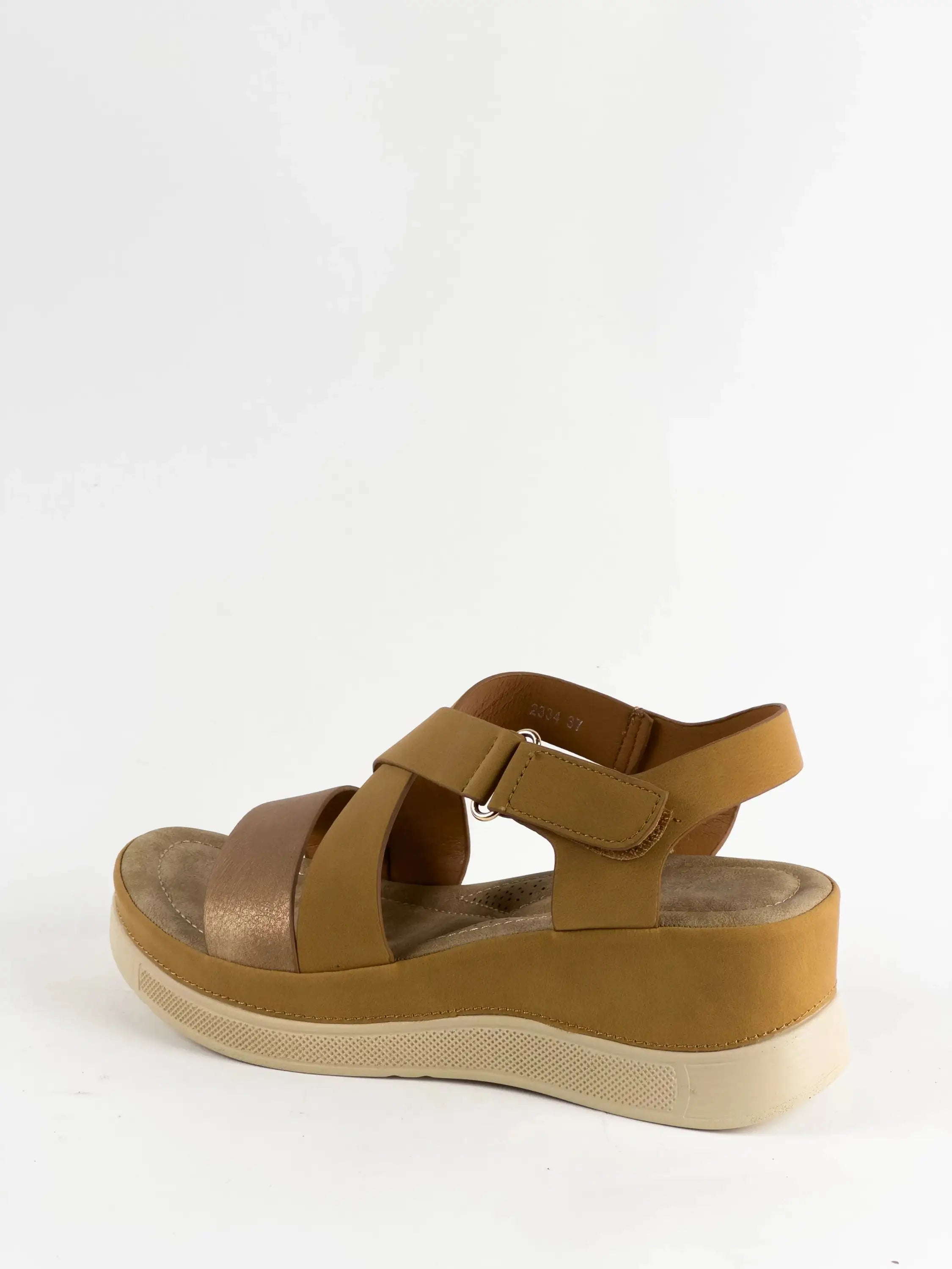 SANDALES CONFORT - CAMEL - CONFORT