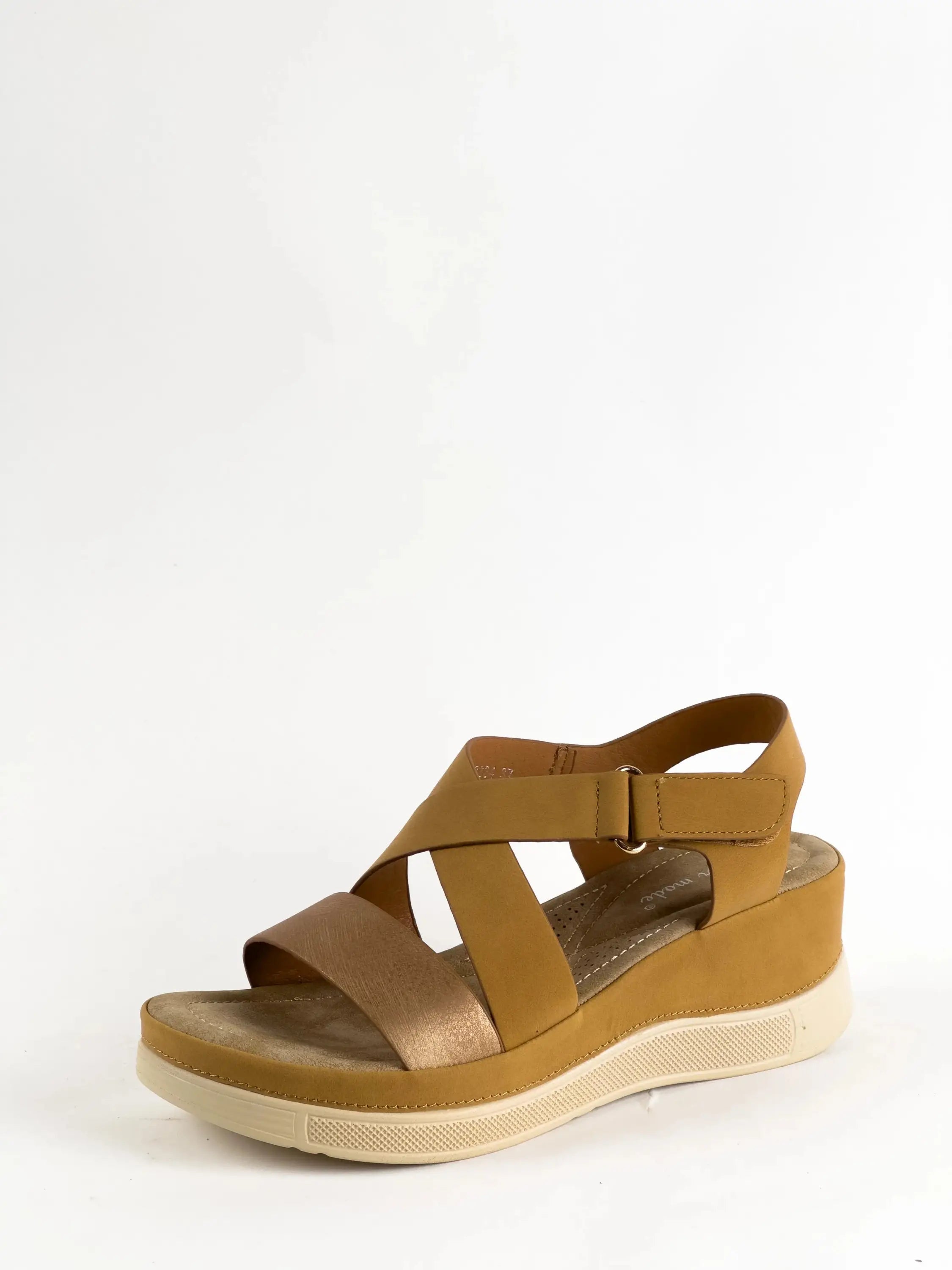 SANDALES CONFORT - CAMEL - CONFORT