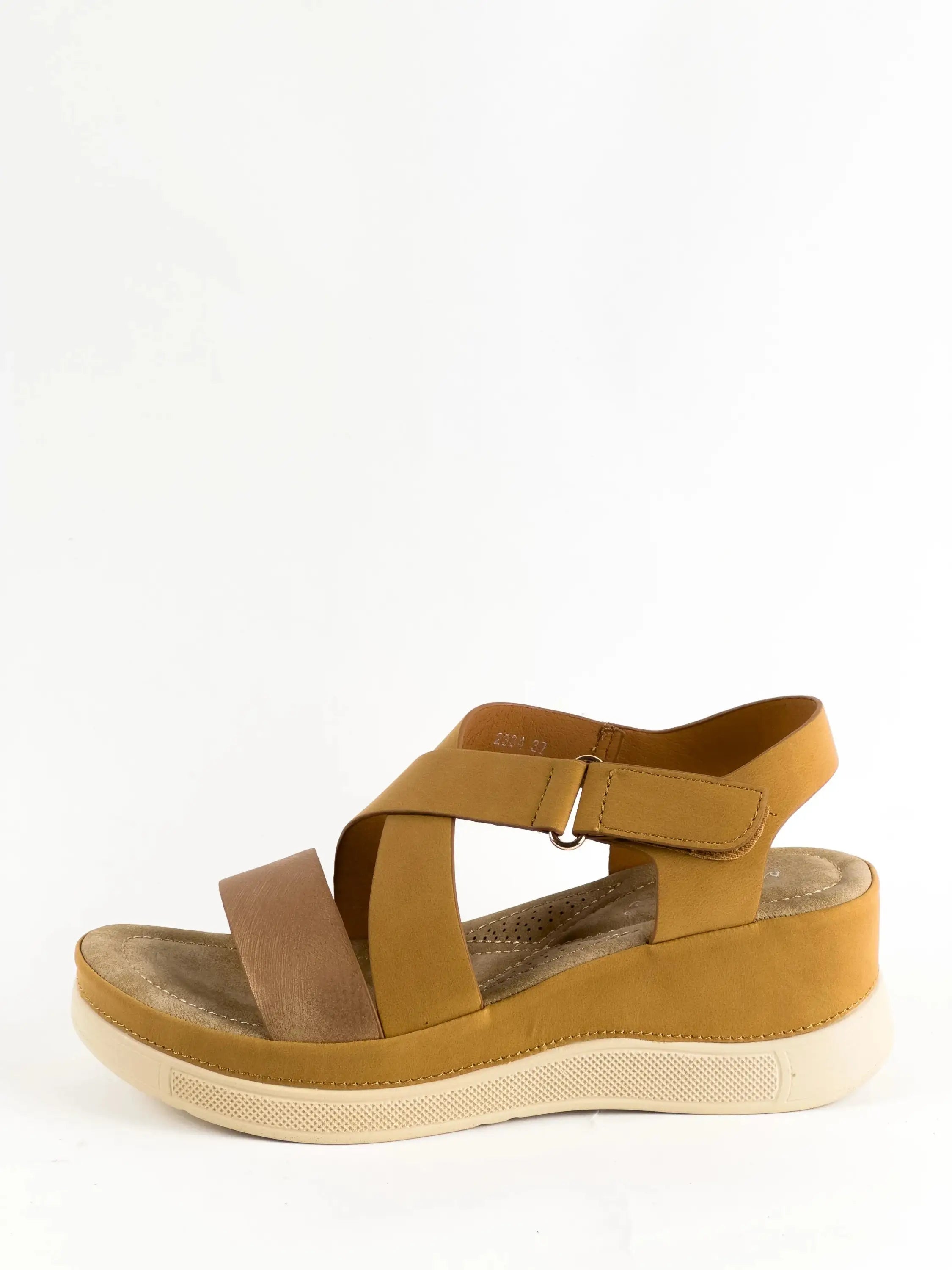 SANDALES CONFORT - CAMEL - CONFORT