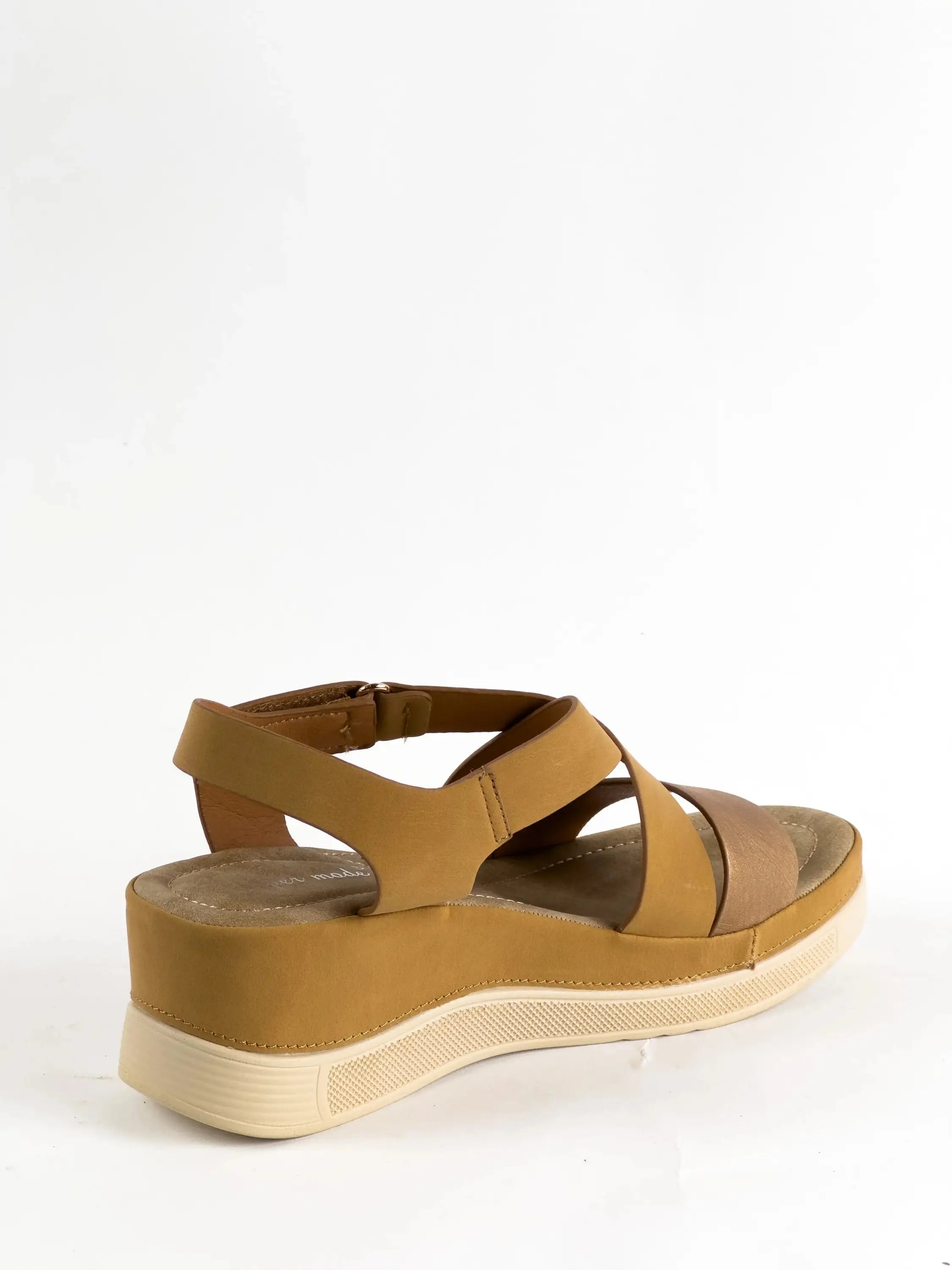 SANDALES CONFORT - CAMEL - CONFORT